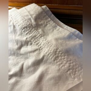 Pottery Barn King Flat Sheet 100% Organic Cotton White - Top Sheet Only